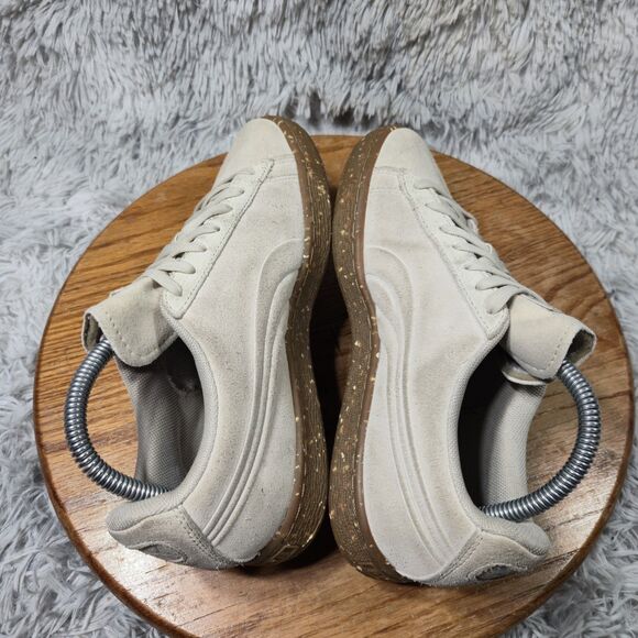 Puma Classic Suede Kids Size 6.5C Tan Spackled Gum Soles Lace Up LowTop Shoes - Picture 4 of 12